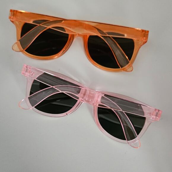 Kids Pink and Orange Neon Sunglasses Bundle - Picture 3 of 3